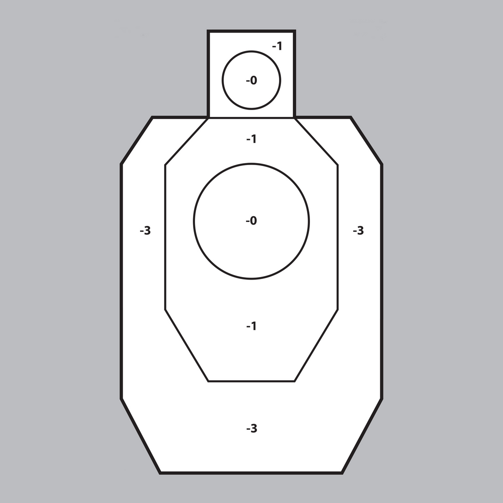 Gofro kartonas: IDPA taikinys